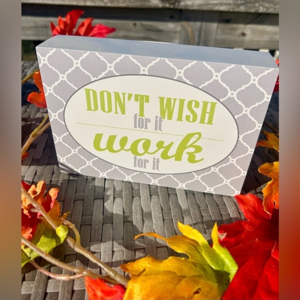 Inspirational Wooden Sign Free Standing or Hanging NEW!​​
